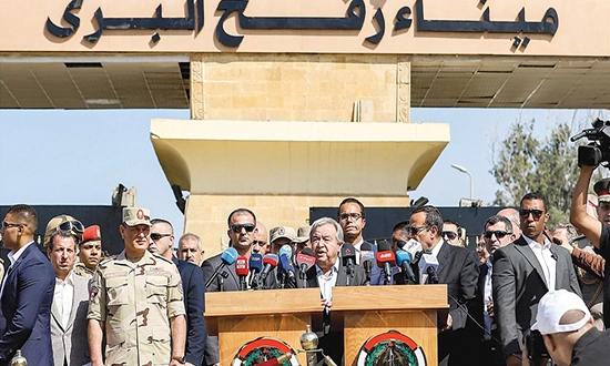 Antonio Guterres aux portes de Gaza