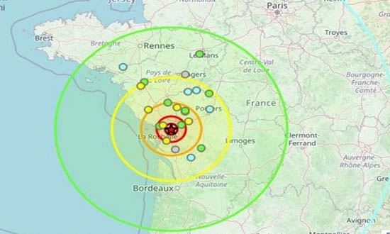 La terre tremble en France