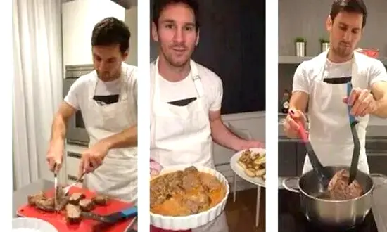 Lionel Messi adore le poulet au four