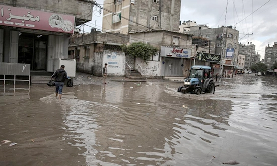 eaux usees dans la bande de Gaza