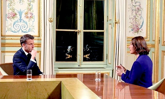 interview Macron a la BBC